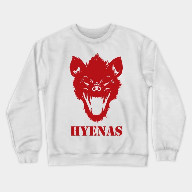 Hyenas (red) Crewneck Sweatshirt by cabinboy100